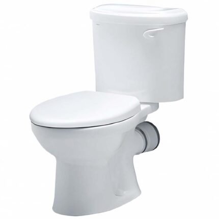 Bồn cầu CAESAR CPT1332 2 khối nắp thường M220, xả gạt, thoát ngang