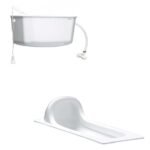 Bồn cầu CAESAR CS1280 dạng xổm, thùng nước T1100