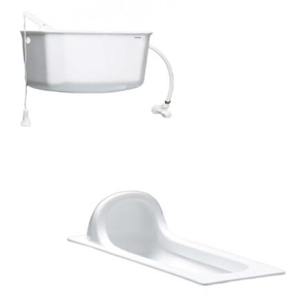 Bồn cầu CAESAR CS1280 dạng xổm, thùng nước T1100