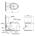 Bồn cầu TOTO CS300DW16Y1#W 2 khối nắp điện tử TCF23410AAA - Ảnh 10