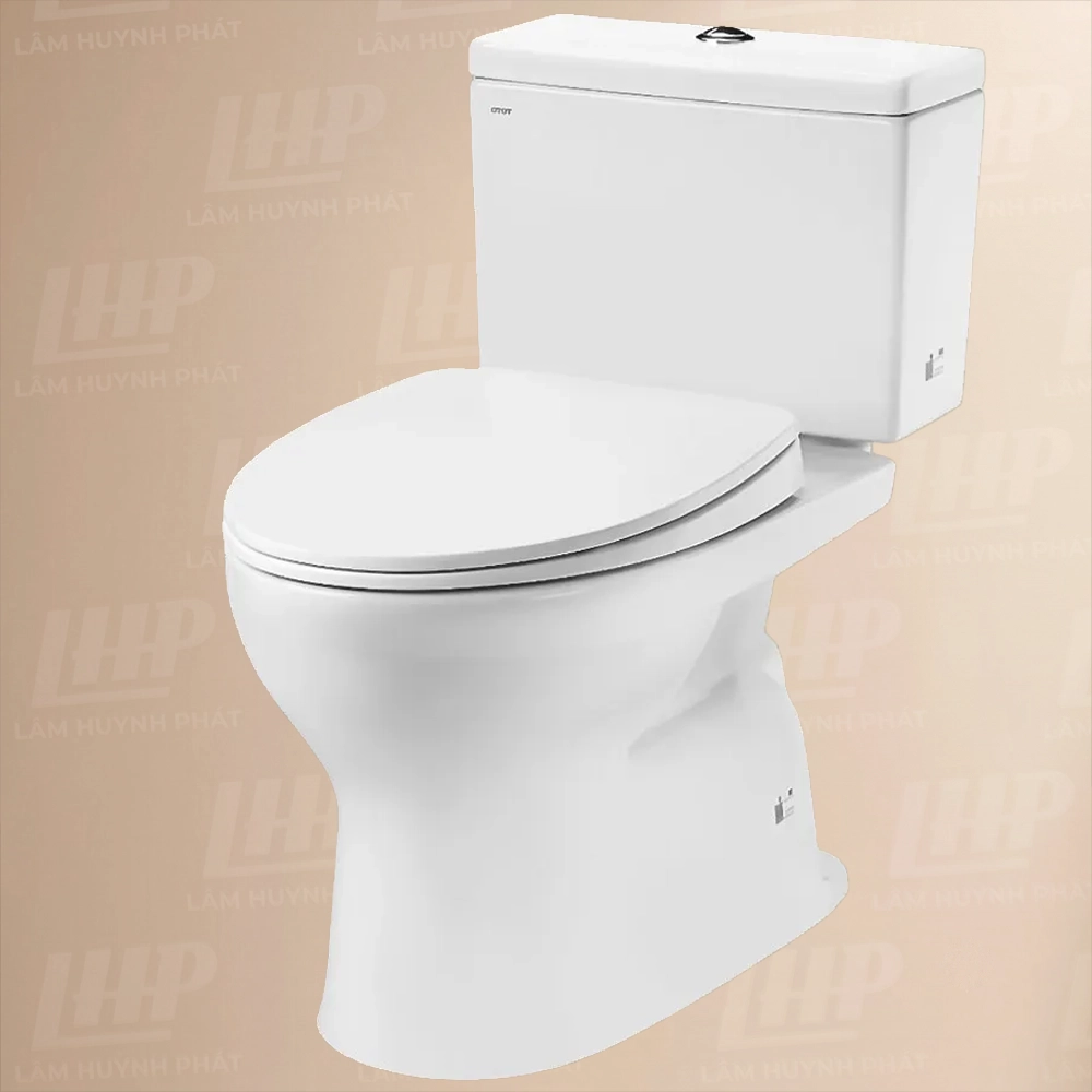 Bồn cầu TOTO CS302DT10#W Bồn cầu TOTO CS302DT10#W 2 khối nắp êm TC395VS - Ảnh 1