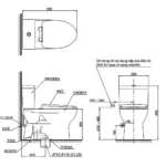 Bồn cầu TOTO CS302DW16#W 2 khối, nắp điện tử TCF23410AAA - Ảnh 10