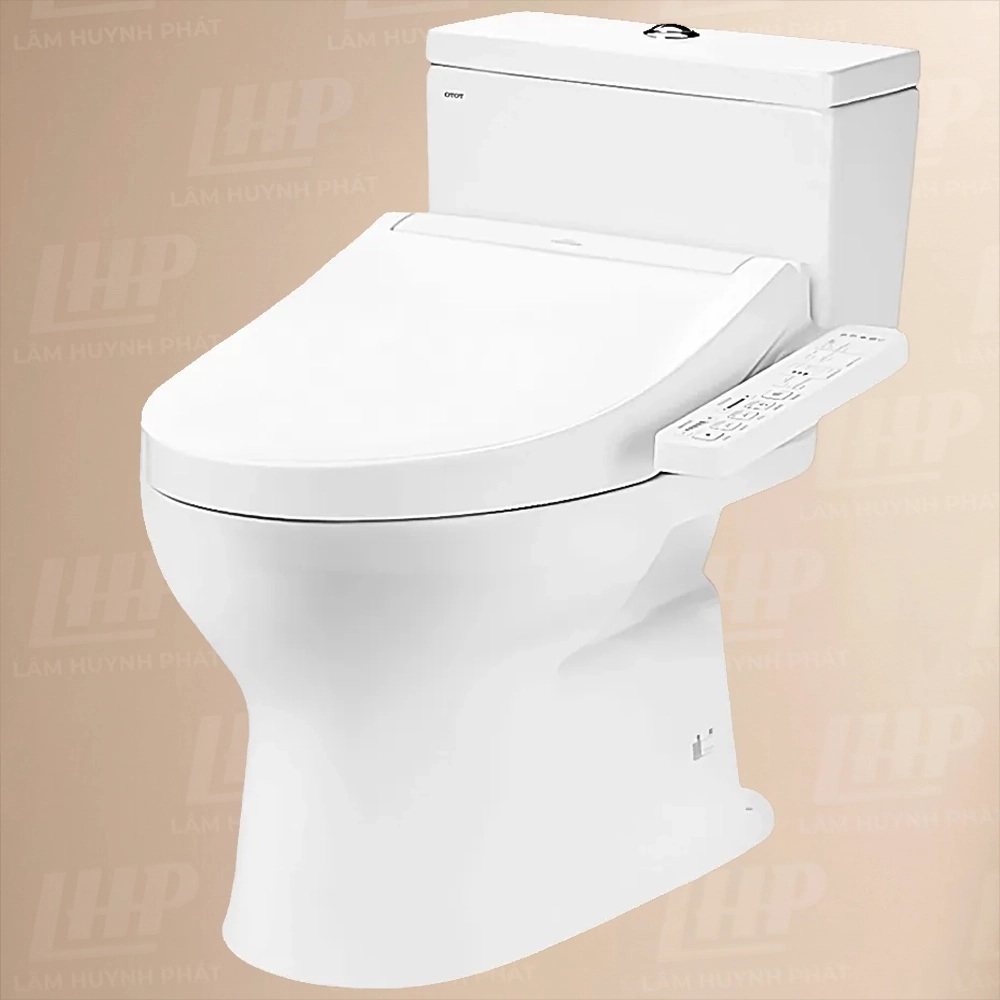 Bồn cầu TOTO CS302DW16#W Bồn cầu TOTO CS302DW16#W 2 khối, nắp điện tử TCF23410AAA - Ảnh 1