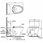 Bồn cầu TOTO CS767RT8#XW 2 khối nắp êm TC600VS - Ảnh 10