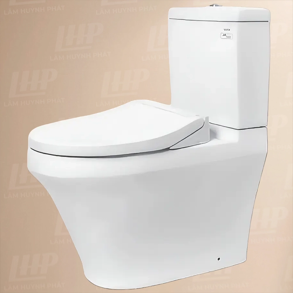 Bồn cầu TOTO CS945DNE2#W Bồn cầu TOTO CS945PDE2#XW (Thoát ngang) 2 khối, nắp rửa cơ TCW07S - Ảnh 1