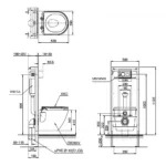 Bồn cầu TOTO CW762#XW/TC384CVK#W/WH172A/MB176G#WH treo tường - Ảnh 8