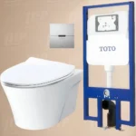 Bồn cầu TOTO CW822RFVA1#W/TC600VS#W/TREF35L2A/WH005A treo tường, nắp êm TC600VS
