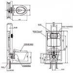 Bồn cầu TOTO CW822RFVA1#W/TC600VS#W/TREF35L2A/WH005A treo tường, nắp êm TC600VS - Ảnh 13