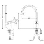 Vòi chén TOTO DK307AN nóng lạnh - Ảnh 9