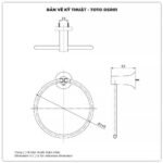 Giá treo khăn TOTO DSR01 dạng tròn - Ảnh 2