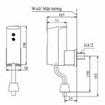 Van xả tiểu nam TOTO DUE110PSK cảm ứng, dùng pin - Ảnh 6
