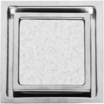 Phễu thoát sàn CAESAR F2090 vuông 200x200 mm (Ø90)