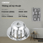 Quả cầu thoát sàn CAESAR F2323 (Ø90) - Ảnh 2