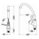Vòi chén CAESAR K027C lạnh - Ảnh 7