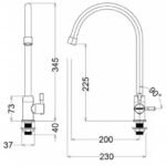 Vòi chén CAESAR K035C lạnh - Ảnh 5