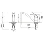 Vòi chén CAESAR K511C nóng lạnh - Ảnh 7