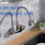 Vòi chén CAESAR K526C nóng lạnh, gắn tường - Ảnh 3