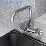 Vòi chén CAESAR K527C nóng lạnh, gắn tường - Ảnh 4