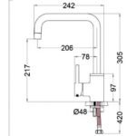 Vòi chén CAESAR K685C nóng lạnh - Ảnh 7