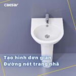 Chậu rửa mặt lavabo CAESAR L2140 treo tường - Ảnh 6