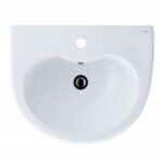 Chậu rửa mặt lavabo CAESAR L2150D treo tường, 3 lỗ