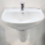Chậu rửa mặt lavabo CAESAR L2150S treo tường, 1 lỗ - Ảnh 3