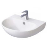 Chậu rửa mặt lavabo CAESAR L2150S treo tường, 1 lỗ