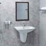 Chậu rửa mặt lavabo CAESAR L2365 treo tường - Ảnh 7