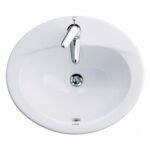 Chậu rửa mặt lavabo CAESAR L5018 dương vành