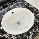 Chậu rửa mặt lavabo CAESAR L5018 dương vành - Ảnh 2