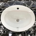 Chậu rửa mặt lavabo CAESAR L5018 dương vành - Ảnh 3