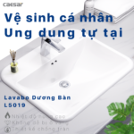 Chậu rửa mặt lavabo CAESAR L5019 dương vành - Ảnh 7