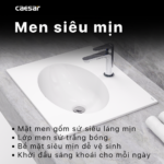 Chậu rửa mặt lavabo CAESAR L5022 dương vành - Ảnh 2
