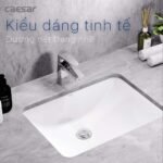 Chậu rửa mặt lavabo CAESAR L5125 âm bàn - Ảnh 3
