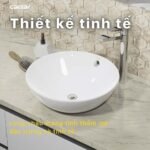 Chậu rửa mặt lavabo CAESAR L5215 đặt bàn - Ảnh 5