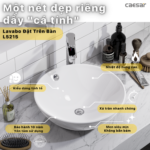 Chậu rửa mặt lavabo CAESAR L5215 đặt bàn - Ảnh 4