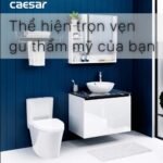 Bộ tủ lavabo CAESAR L5215 + EH48002AV treo tường - Ảnh 2