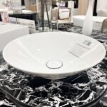 Chậu rửa mặt lavabo CAESAR L5221 đặt bàn (bao gồm ống xả và nắp sứ) - Ảnh 3