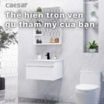 Bộ tủ lavabo CAESAR LF5024 + EH05024DDV treo tường - Ảnh 3