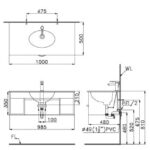Chậu rửa mặt lavabo CAESAR LF5028 dương vành - Ảnh 7