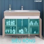Tủ lavabo CAESAR EH15028AW7V treo tường - Ảnh 4