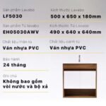 Tủ lavabo CAESAR EH05030AWV treo tường - Ảnh 5