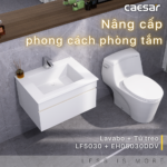 Tủ lavabo CAESAR EH05030DDV treo tường - Ảnh 5