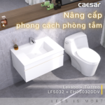 Bộ tủ lavabo CAESAR LF5032 + EH05032DDV treo tường - Ảnh 2