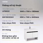 Bộ tủ lavabo CAESAR LF5032 + EH15032AV treo tường - Ảnh 7