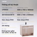 Tủ lavabo CAESAR EH15032AW7V treo tường - Ảnh 8