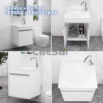 Tủ lavabo CAESAR EH05038AV treo tường - Ảnh 6