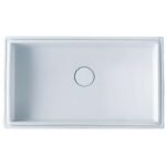 Chậu rửa mặt lavabo CAESAR LF5130 âm bàn (bao gồm ống xả và nắp sứ)