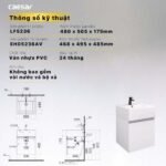 Bộ tủ lavabo CAESAR LF5236 + EH05236AV treo tường - Ảnh 7