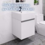 Bộ tủ lavabo CAESAR LF5236 + EH05236AV treo tường - Ảnh 4